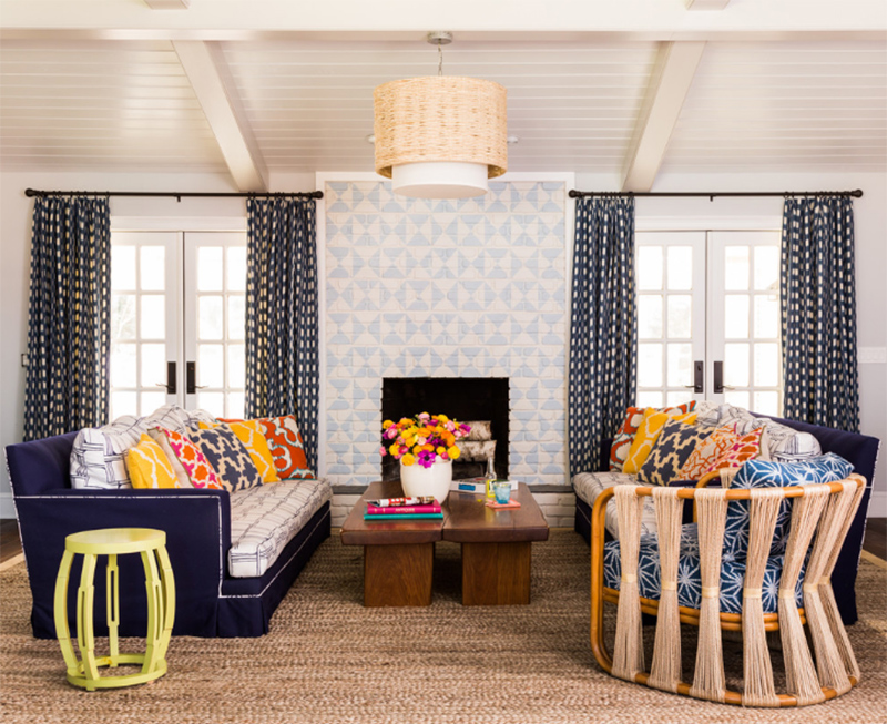 20 Painted Brick Fireplaces in the Living Room 5 geo