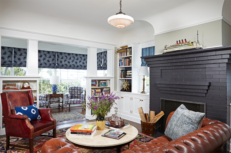 20 Painted Brick Fireplaces in the Living Room 12 crafts