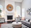 Painted Fireplace Ideas Best Of Family Room with Grey Walls A Grey and White Striped Rug A