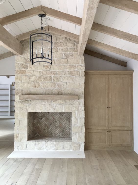 Painted Stone Fireplace Awesome Renovating Our Fireplace with Stone Veneers