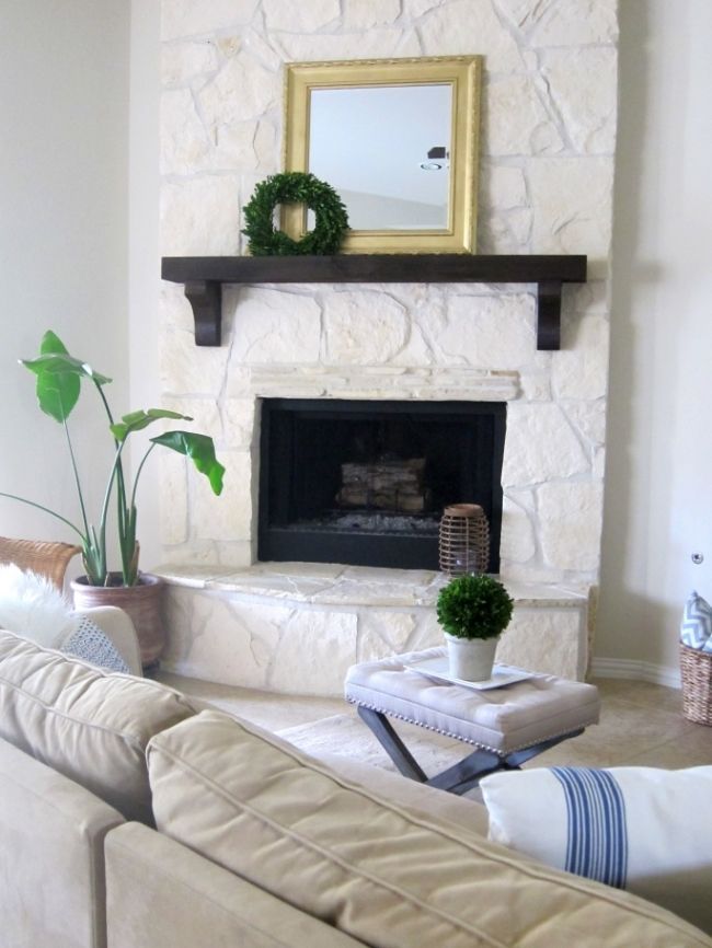 Painted Stone Fireplace Lovely Pin by Susan White On Farmhouse Style