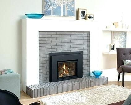 Painting Brick Fireplace White Awesome Gray Fireplace Mantel – Cocinasaludablefo