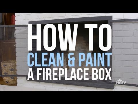 Painting Brick Fireplace White Unique How to Paint A Fireplace Box Hgtv