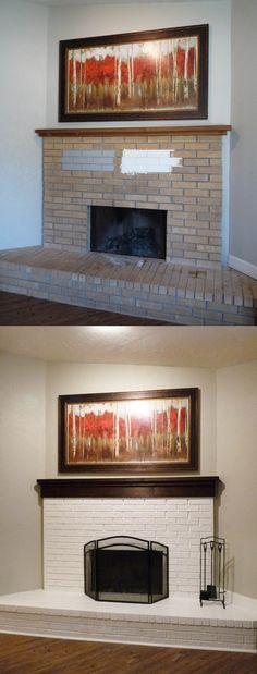 Painting Fireplace Brick Fresh 130 Best Painted Brick Fireplaces Images In 2019