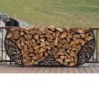 Parts Of A Fireplace Awesome Shelterit 8 Ft Firewood Log Rack with Kindling Wood Holder Double Round