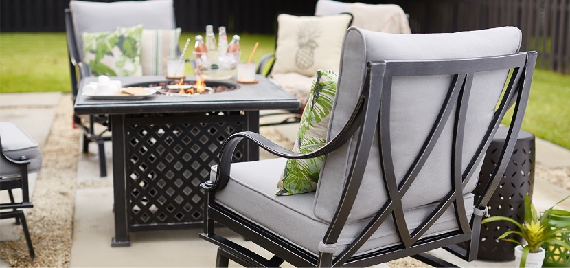 Patio Fireplace Table Awesome Fire Pit Sets Outdoor Lounge Furniture the Home Depot