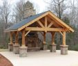 Pavilion with Fireplace Fresh Timberframe Outdoor Living area Love This Would Work for