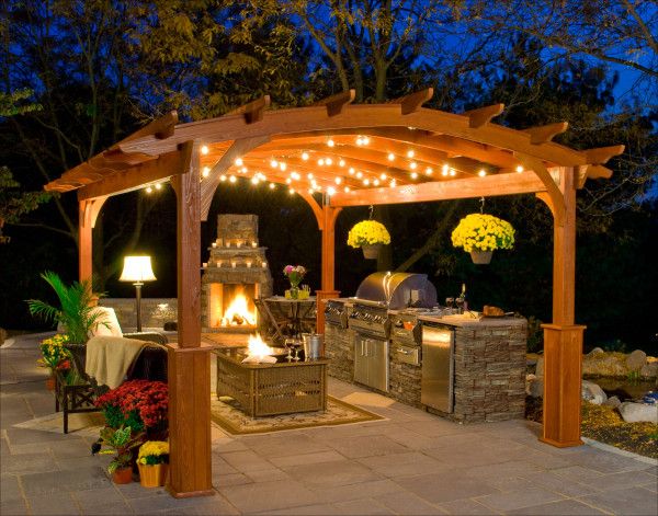 Pergola with Fireplace Elegant 100 Beautiful Modern Kitchen Ideas