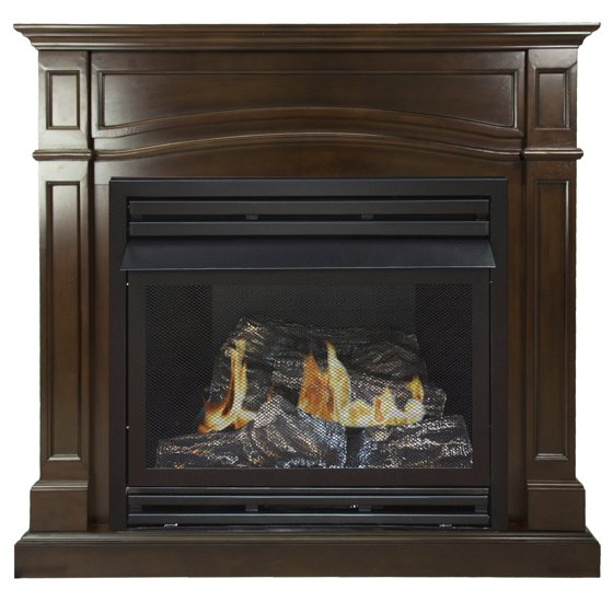 Pleasant Hearth Fireplace Doors Best Of Pleasant Hearth 46 In Natural Gas Full Size Cherry Vent Free Fireplace System 32 000 Btu