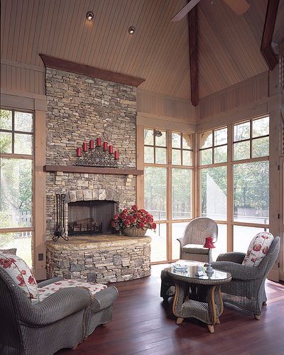 Porch Fireplace Luxury Screened Porch Center Court Interior Porch