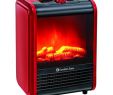 Portable Electric Fireplace Heater Unique fort Zone Mini Electric Fireplace Space Heater Red