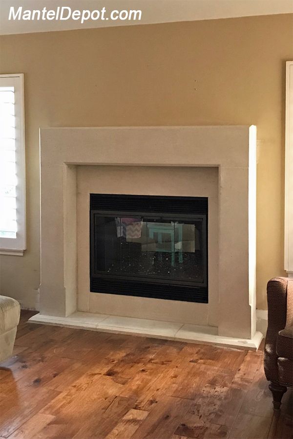 Contemporary fireplace mantel from Mantel Depot 91b898d0bc5c0f f2eea8d1