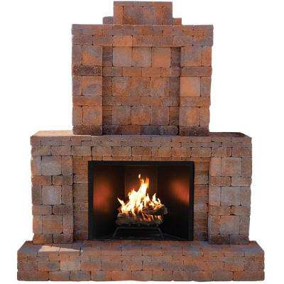 Prefab Outdoor Fireplace Kit Beautiful Rumblestone 84 In X 38 5 In X 94 5 In Outdoor Stone Fireplace In Sierra Blend