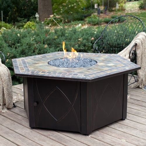 Propane Fireplace Table Awesome Uniflame 55 In Lp Gas Outdoor Fire Pit Table with