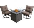Propane Fireplace Table Lovely Palm Bay 4 Piece Steel Patio Fire Pit Set Featuring A 40 000 Btu Tile top Sling Fire Pit Table