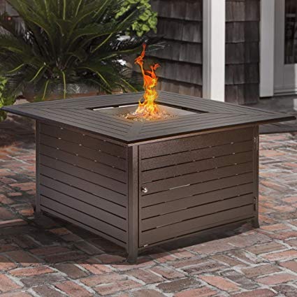 Propane Gas Outdoor Fireplace New Barton Outdoor Firepit Square Fire Table Fire Pit Propane Patio Gas Heater Flame Adjustable with Lid and Cover 42 000 Btu