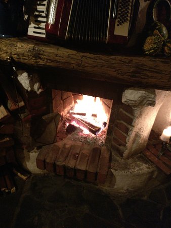 lovely open fire downstairs