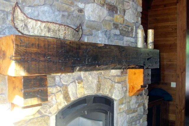reclaimed wood mantel reclaimed timber fireplace mantel