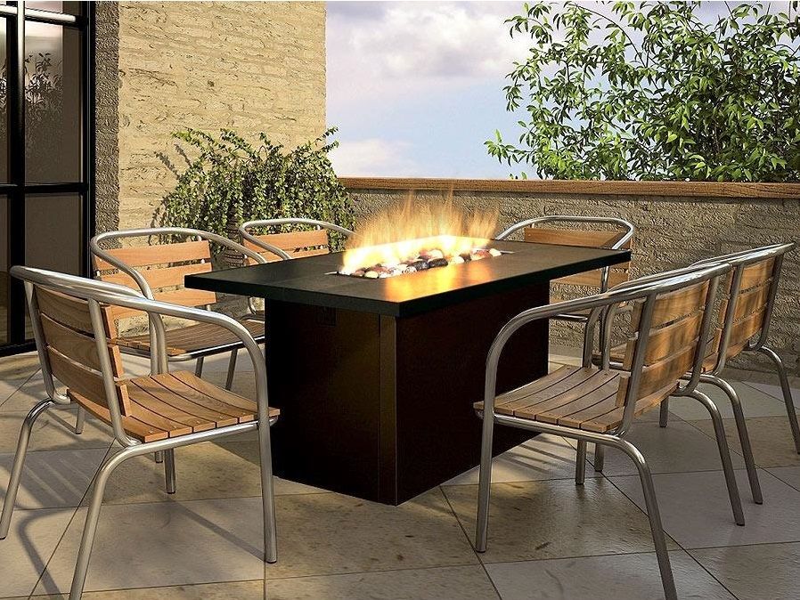 Rectangular Fireplace Inspirational Rectangle Fire Pit Dining Table Styles Fireplace