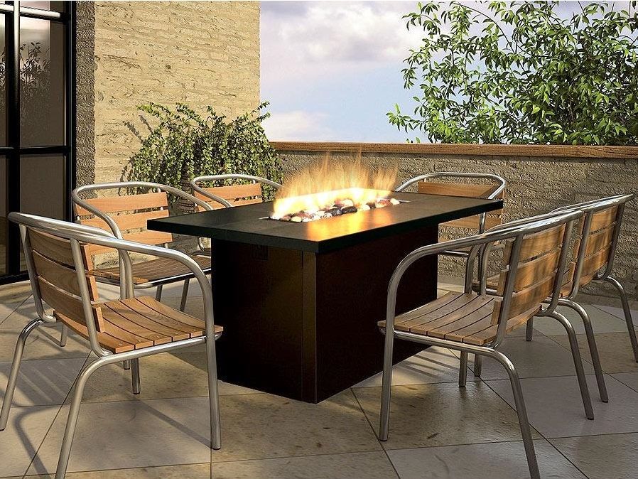 rectangle fire pit dining table Styles fireplace d328ed29a a63a953