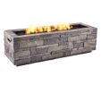 Rectangular Fireplace Lovely Real Flame Stone Grey Ledgestone 65 000 Btu Liquid Propane