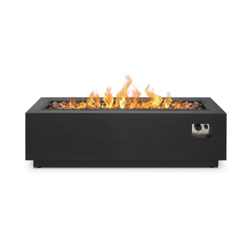 Lanesboro Rectangle Steel Propane Natural Gas Fire Pit in d b44ea6ca48eabea8c4c84d0