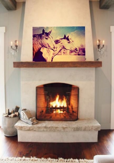 Horse focal point above fireplace Mantle decor Decorating 2c0df617c fbdd62fba03aa5d4