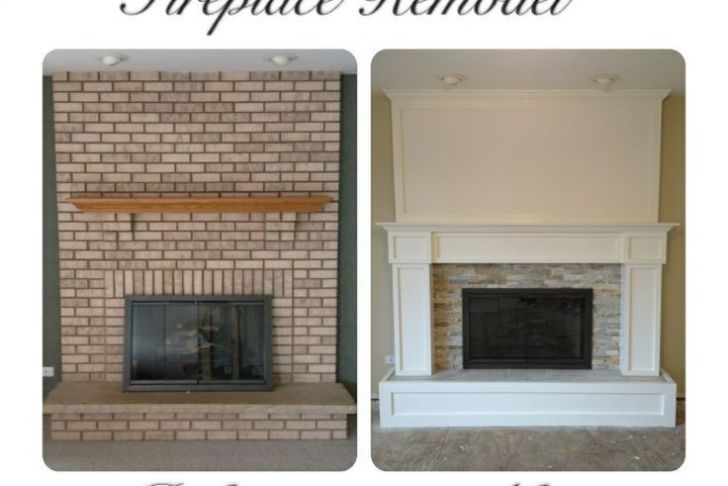 Redone Fireplace Unique Remodeled Brick Fireplaces Brick Fireplace Remodel