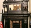 Refurbished Fireplace Elegant Victorian Cast Iron Fireplace with Overmantel Mirror Tiled