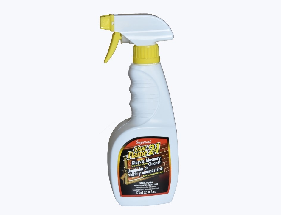 Removing soot From Fireplace Brick New Clear Flame Glass Cleaner 16 Ounce