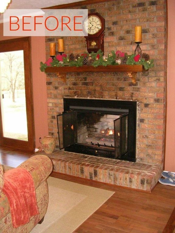 Replace Brick Fireplace Luxury 10 Gorgeous Ways to Transform A Brick Fireplace without
