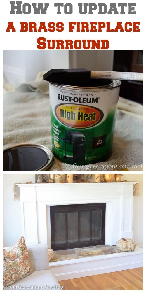 Replace Fireplace Doors Lovely How to Update A Fireplace Surround Brass