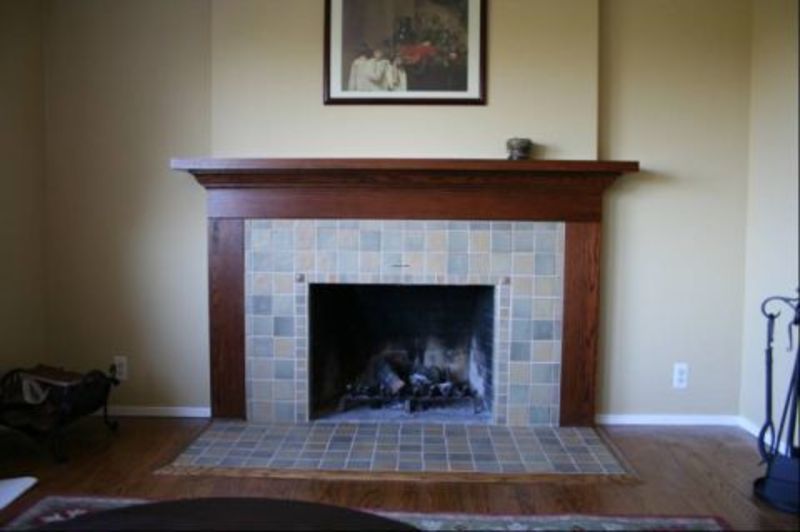 Replacing Fireplace Tile New Craftsman Tile Fireplace