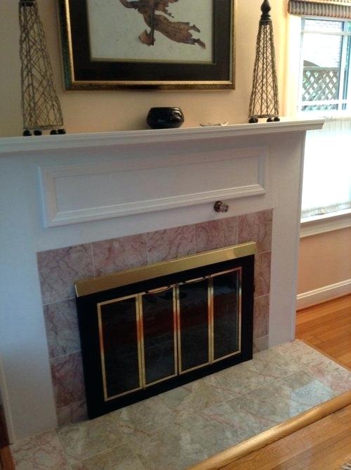 painting tile around fireplace painting the tile around the fireplace i would also like to replace the bronze and black screen with just black is this a viable option for a fix for faux painting firep