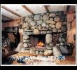 River Stone Fireplace New Real River Rock Fireplace House