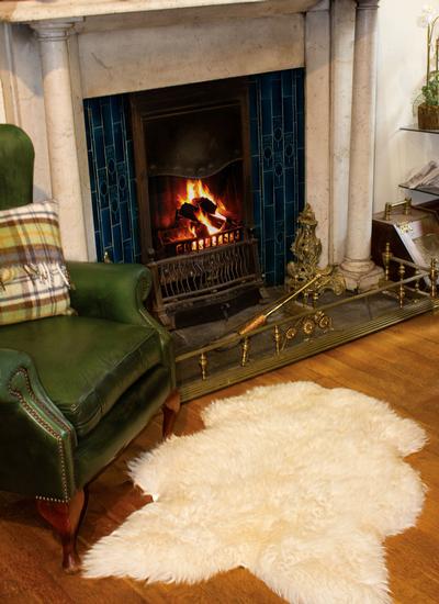Sheepskin Rug Fireplace Area Rug Ideas