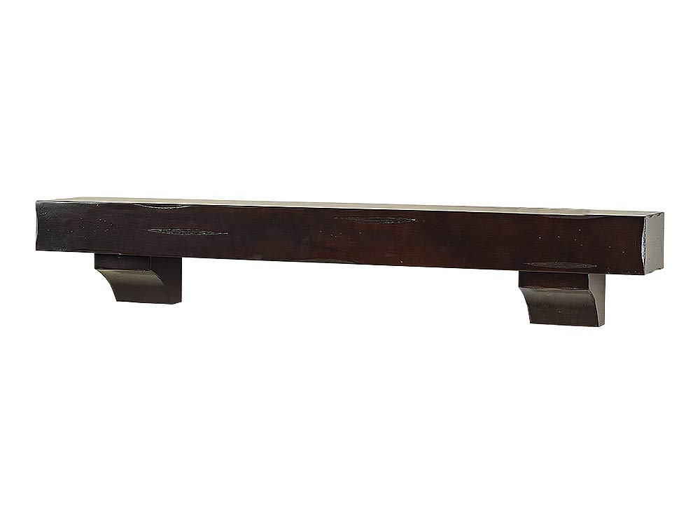 Breckenridge 72" Fireplace Mantel Shelf Espresso Distressed Finish 41WqXNOehZL SL1000