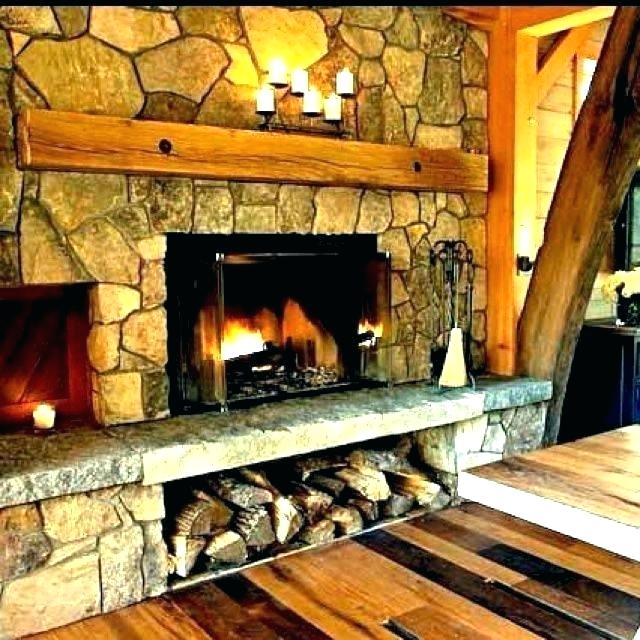 Rustic Stone Fireplace Beautiful Fireplace Wood Storage – Yuzuriha