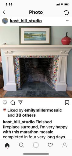 474 Best mosaic fireplace images in 2019 882ce2658c69aadaffa7f cc4eb