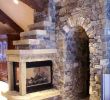 See Through Fireplace Ideas Unique Rustic Montana Cedar Glen Three Sided Fireplace and Rock