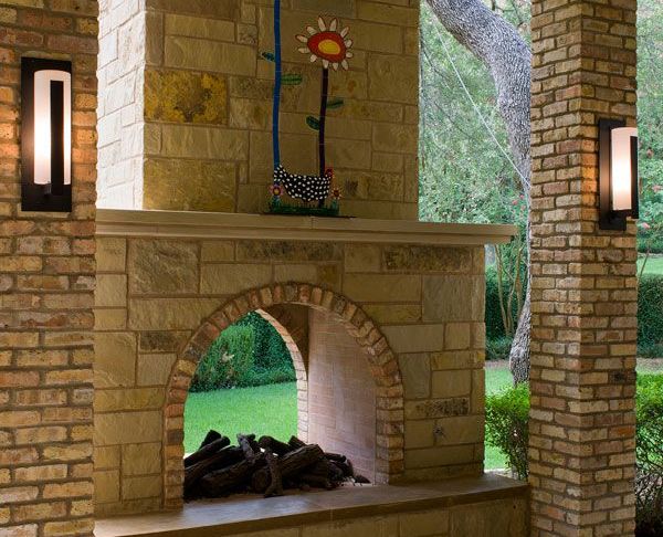 See Through Outdoor Fireplace New 2 Sided Outdoor Fireplace Google Search
