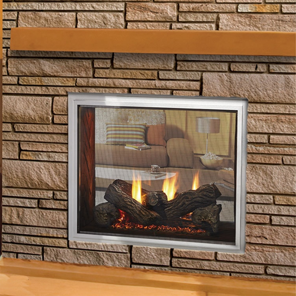 See Through Ventless Fireplace Best Of Majestic fortress 36 Indoor Outdoor See Through Gas Fireplace Odfortg 36
