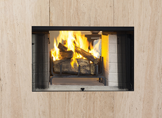 Astria Craftsman See Through Wood Burning Fireplace