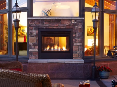 See Thru Fireplace Luxury Two Sided Outdoor Fireplace Fireplace Design Ideas