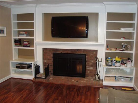 Shelves Over Fireplace Inspirational How to Build Built In Bookshelves Around Fireplace