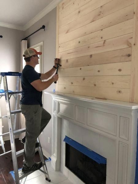 Shiplap Fireplace Diy Beautiful A Diy How to for the Farmhouse Shiplap Fireplace Your