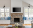 Shiplap Wall with Fireplace Lovely Kitchen Of the Week Coastal Colors and A Better Flow