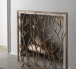 Silver Fireplace Screen Luxury Bird & Branch Fireplace Screen