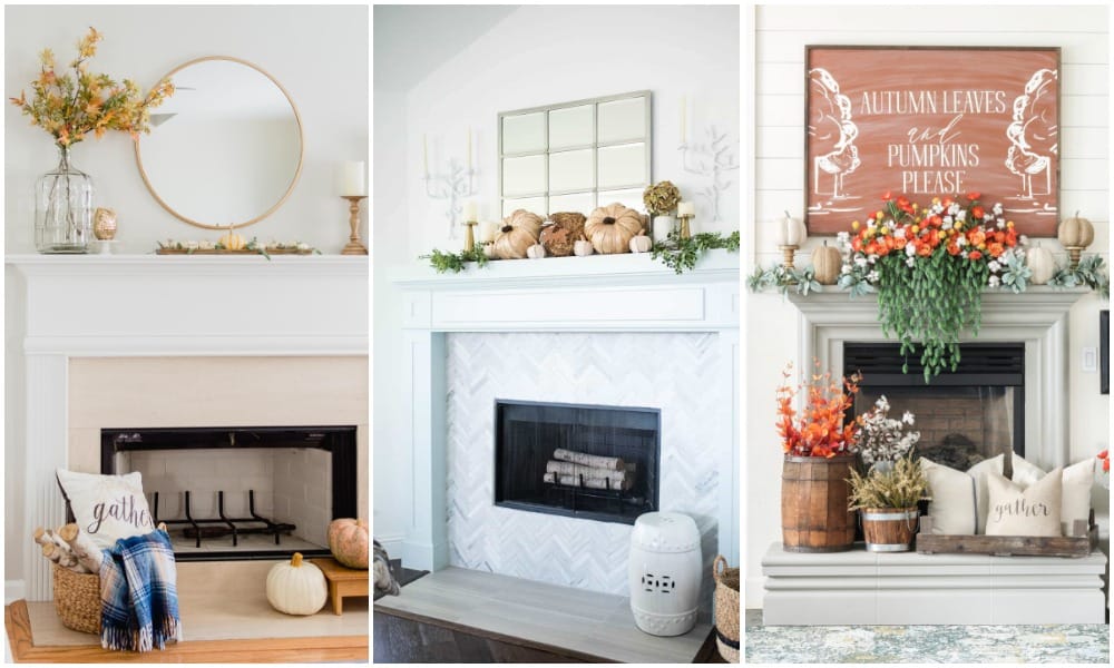 Simple Fireplace Mantels Inspirational Fall Fireplace Mantel Decorating Ideas