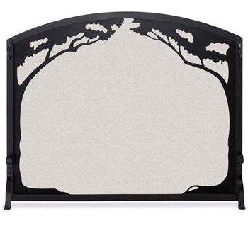 Single Panel Grand Oak Iron Fireplace Screen 0d41d613e f163e9f3fbfdc27ae7